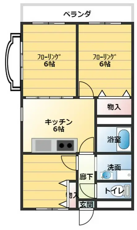 ルビーヒルズ 5階階 間取り
