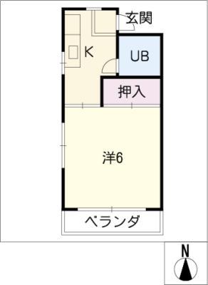 アンシャンテ モリモト(1K/3階)の間取り写真