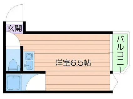 エムロード駒川(ワンルーム/4階)の間取り写真