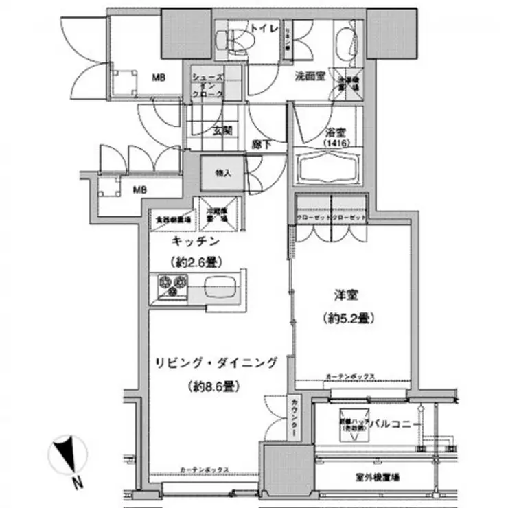 ウエストパークタワー池袋 9階階 間取り