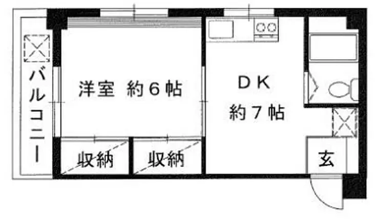 カサビアンカまき 3階階 間取り