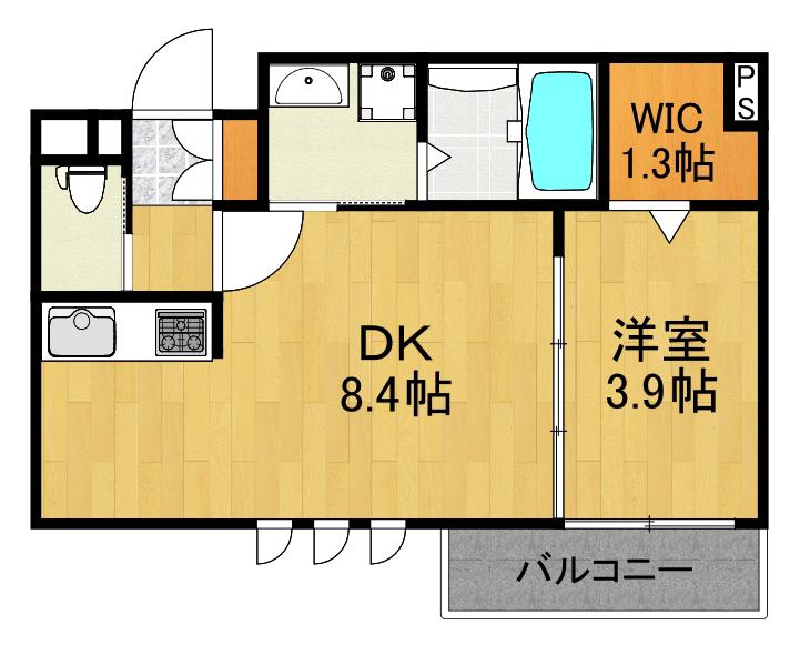 MAISON SIENA(1DK/3階)の間取り写真