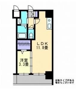 AXIS西桜町(1LDK/6階)の間取り写真