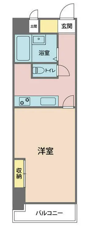 共立リライアンス八王子II 1階階 間取り