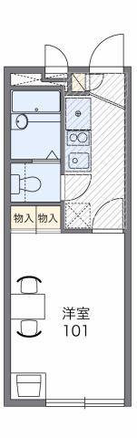 レオパレス南春日丘(1K/1階)の間取り写真