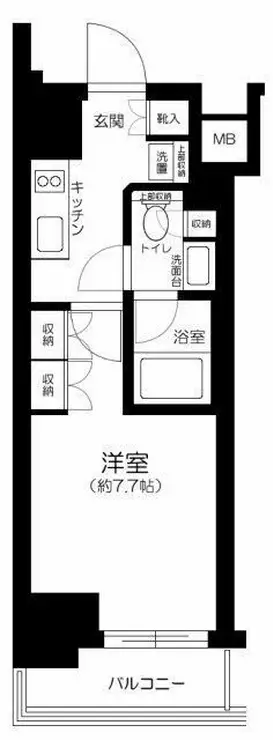ザ・パークワンズ品川戸越 7階階 間取り