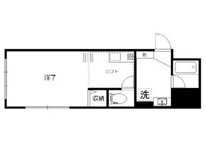 ネイサンスきよの(1K/2階)の間取り写真