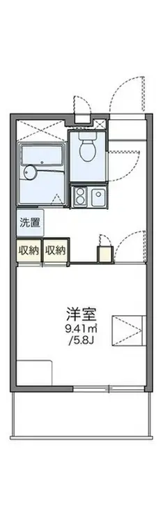 レオパレスシャンブル弐番館 2階階 間取り