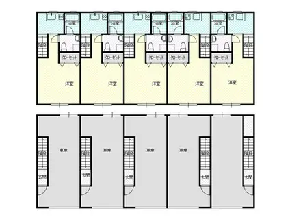 リーブルコート(ワンルーム/2階)の間取り写真