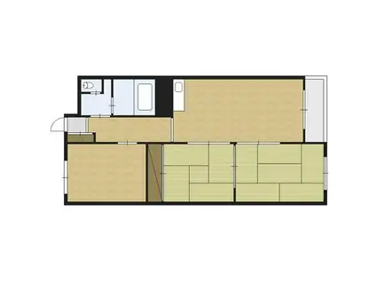 佐渡伏古マンション(1LDK/3階)の間取り写真