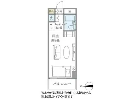 番衆エムエスビル(ワンルーム/2階)の間取り写真