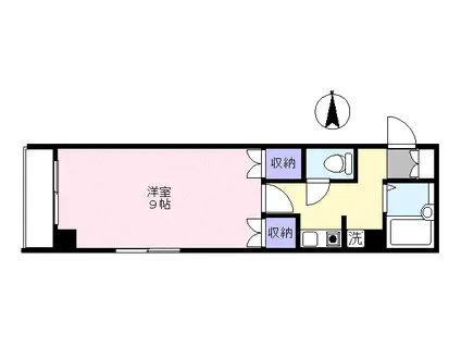 エトワール福島第一(1K/4階)の間取り写真