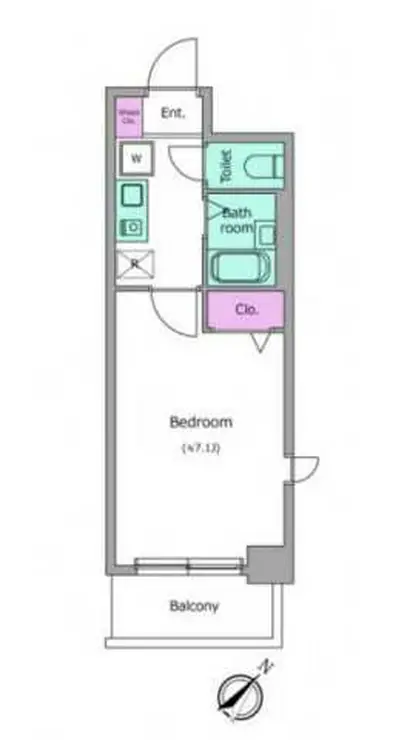 レジディア南行徳 4階階 間取り