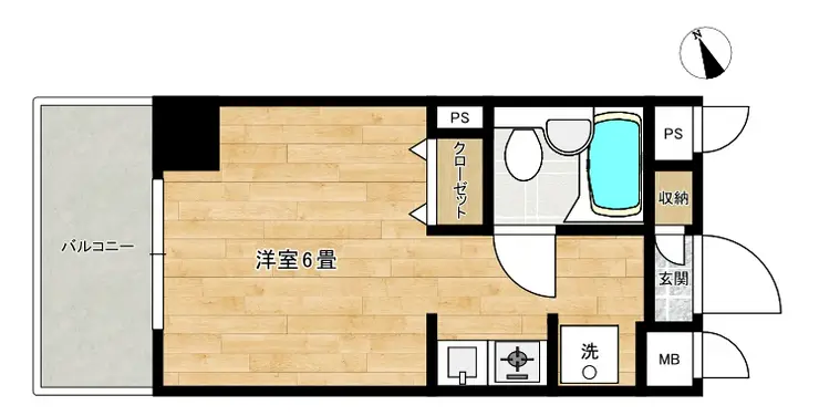 ホーメストプラザ十日市場西館 4階階 間取り