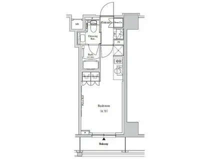 ザ・パークハビオ蕨(ワンルーム/6階)の間取り写真