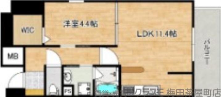 ロイジェント玉川(1LDK/9階)の間取り写真
