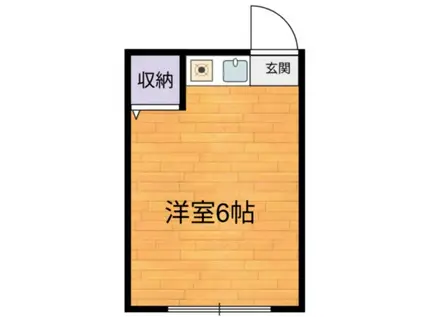 パル城田(ワンルーム/2階)の間取り写真