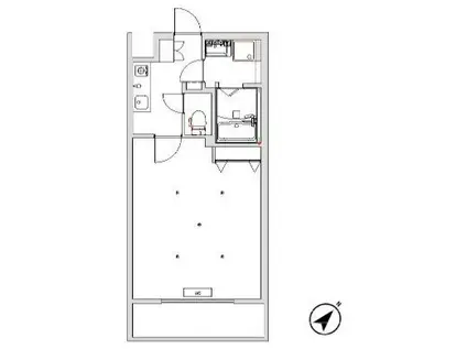 LUMINOUS浅草橋駅前(1K/2階)の間取り写真