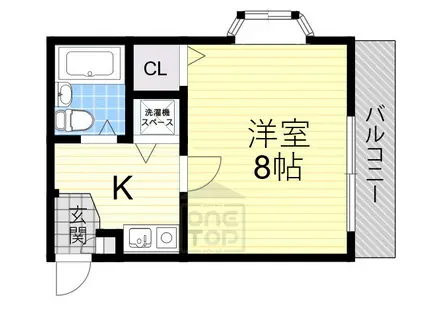ホワイトハイツ寿町(1K/2階)の間取り写真