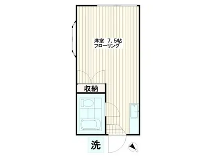 カーサ板橋(ワンルーム/2階)の間取り写真