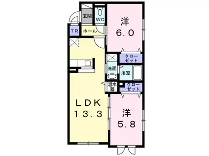 チアファル175(2LDK/2階)の間取り写真