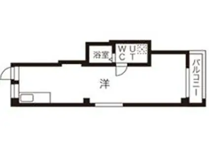 RE007(ワンルーム/2階)の間取り写真