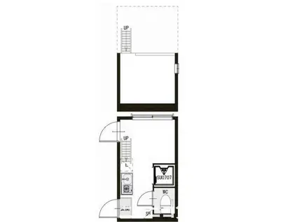 LISORA(ワンルーム/2階)の間取り写真