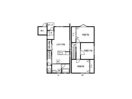 ISM-STYLE野村(3LDK/1階)の間取り写真