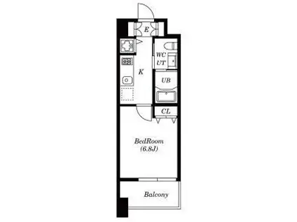 ラヴィアンローズ(1K/10階)の間取り写真