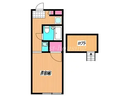 ハイツほんだ(1K/2階)の間取り写真