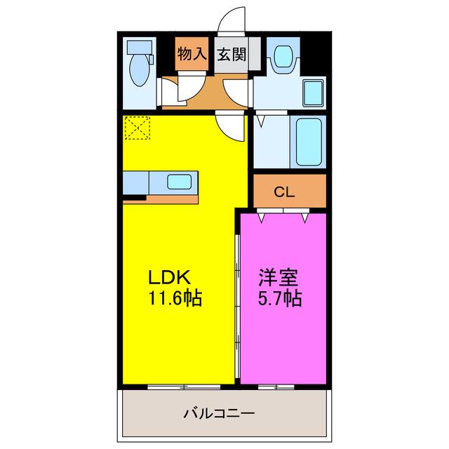 セラヴィー参番館(1LDK/1階)の間取り写真
