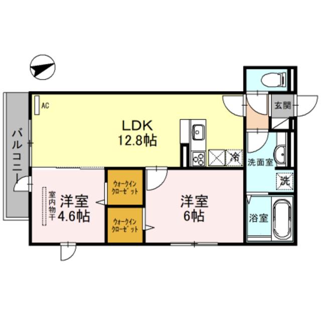 地下鉄谷町線 喜連瓜破駅 徒歩19分 3階建 築5年(2LDK/1階)の間取り写真