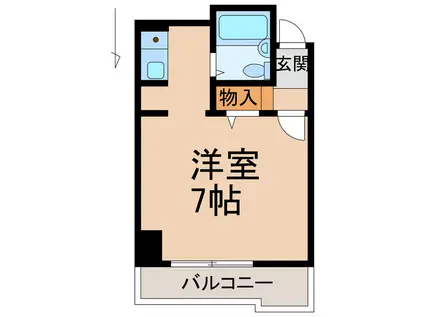 シティハイツスミ(ワンルーム/9階)の間取り写真