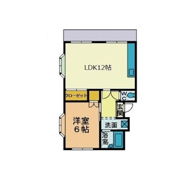 サンユーハイツ(1LDK/1階)の間取り写真