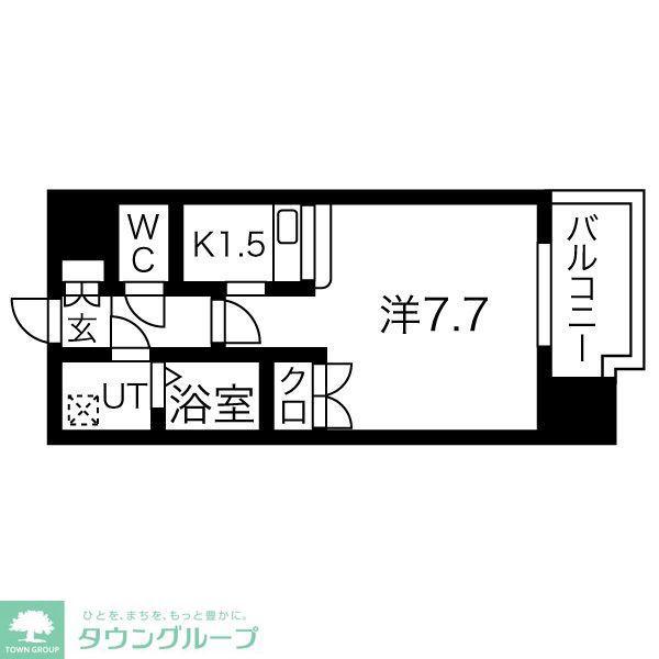 プレサンス 名古屋STATIONアライブ(1K/15階)の間取り写真