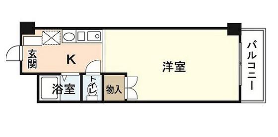大手町 森野ビル(1K/3階)の間取り写真