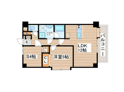 OCEAN VIEW 鹿野(1SLDK/2階)の間取り写真