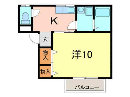 サープラスワン中野(1K/2階)の間取り写真