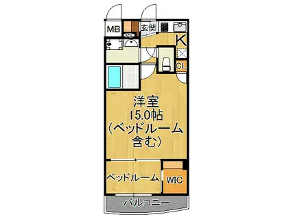 セレニテ甲子園1号棟(1DK/5階)の間取り写真