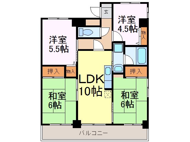 ダイワプラザ 古河(4LDK/7階)の間取り写真