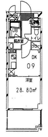 KMリシェス(1DK/3階)の間取り写真