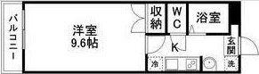 アズーリ八幡(1K/2階)の間取り写真