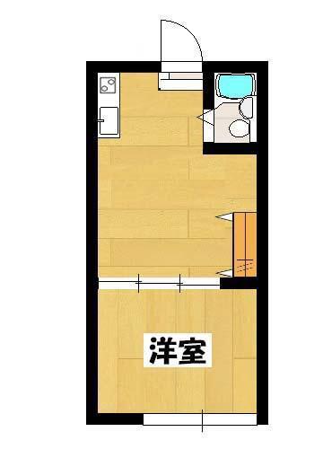 パレット南生田(1LDK/1階)の間取り写真