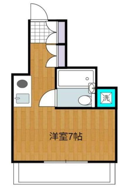 ウインクヒル(ワンルーム/3階)の間取り写真
