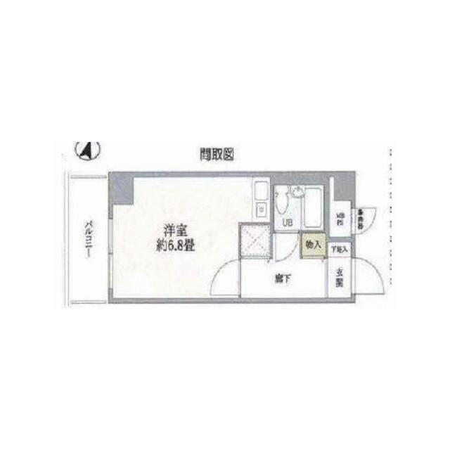 ライオンズマンション川口第十(ワンルーム/8階)の間取り写真