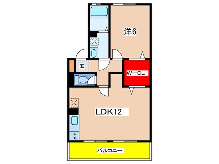 コーエイ・ラポール日吉弐番館(1LDK/2階)の間取り写真