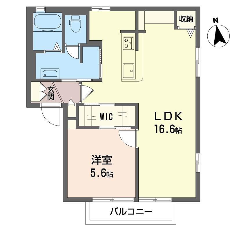 サンラフォーレ(1LDK/2階)の間取り写真