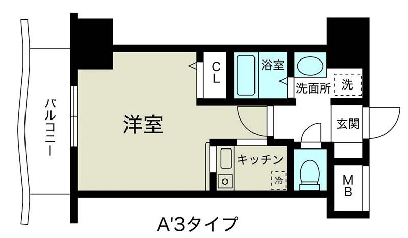 ノルデンハイム新大阪II(1K/6階)の間取り写真