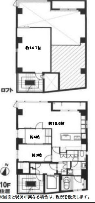 JS TOWER ジェイズタワー(2LDK/10階)の間取り写真