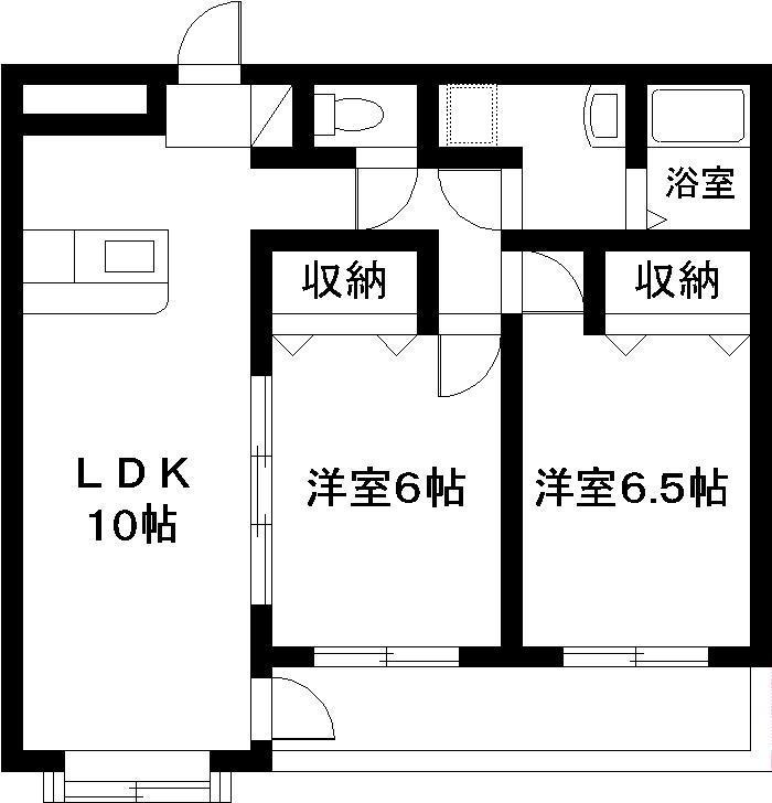 リージェントマンション(2LDK/1階)の間取り写真